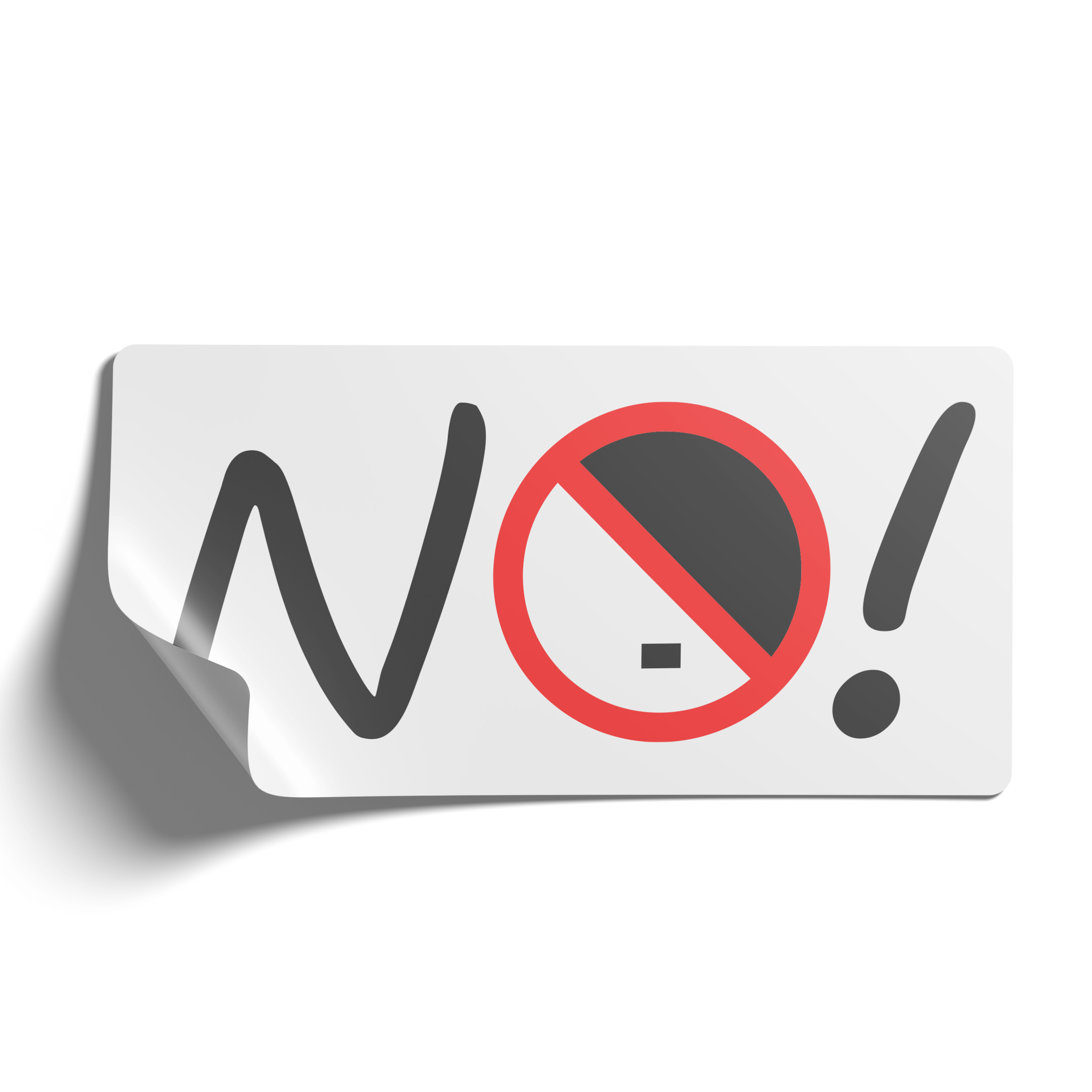 Aufkleber »NO!« (DIN A7) 