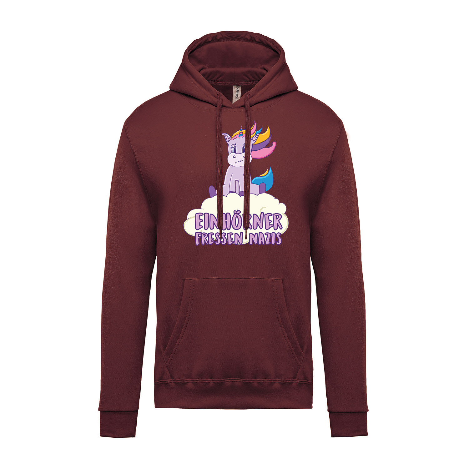 Hoodie »Einhörner fressen Nazis«             
