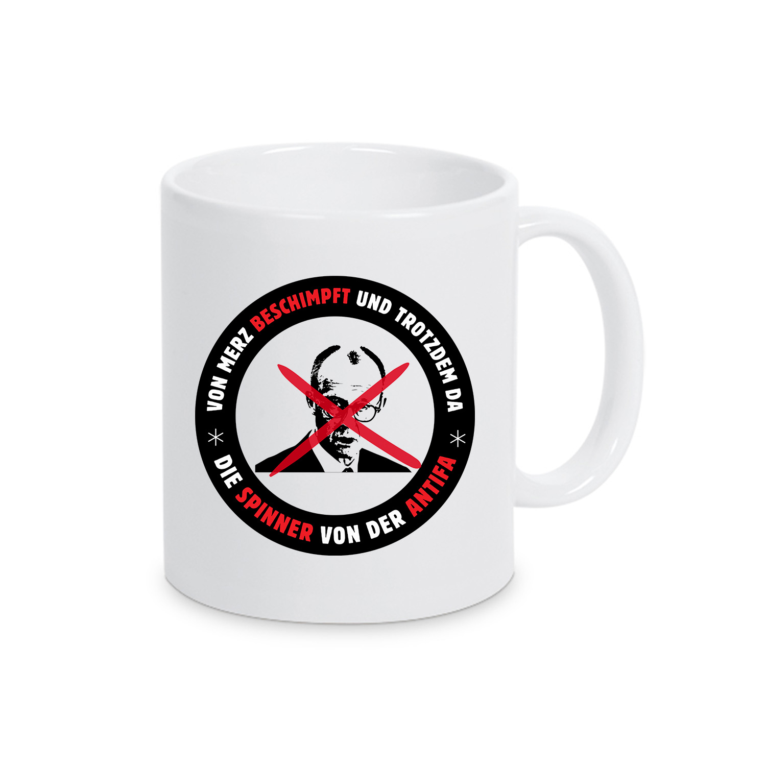 Tasse »Merz Antifa Spinner«           