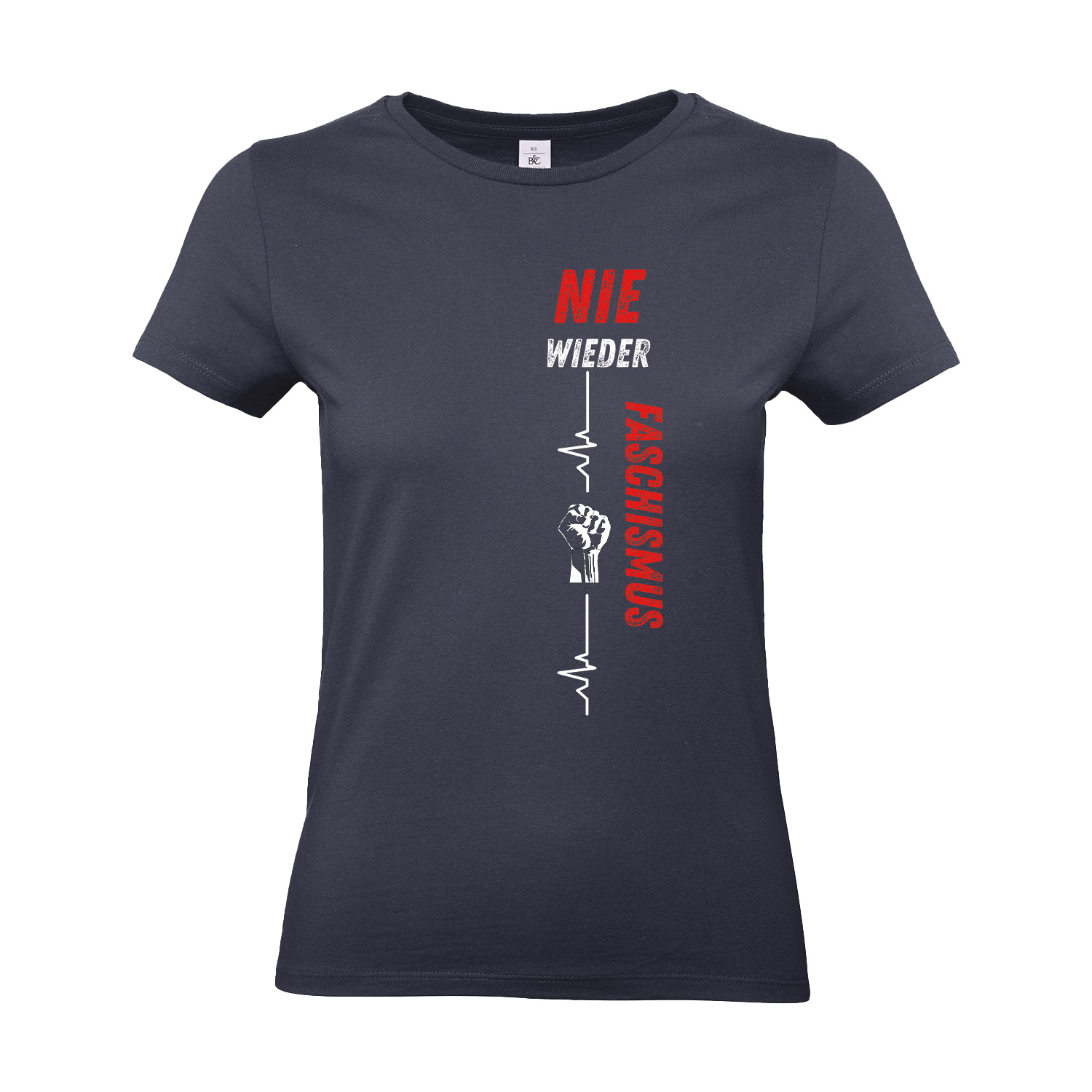 T-Shirt tailliert »Nie wieder Faschismus«        