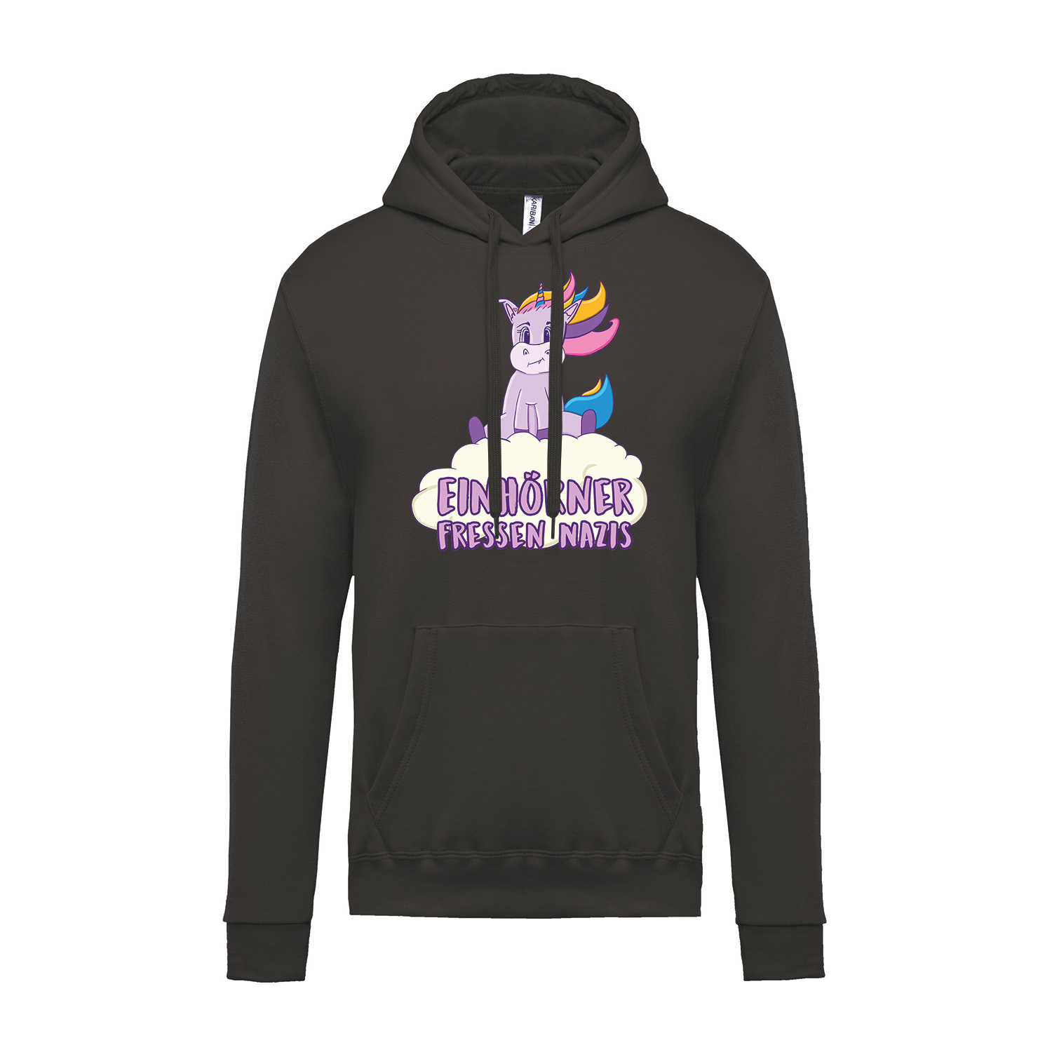 Hoodie »Einhörner fressen Nazis«             