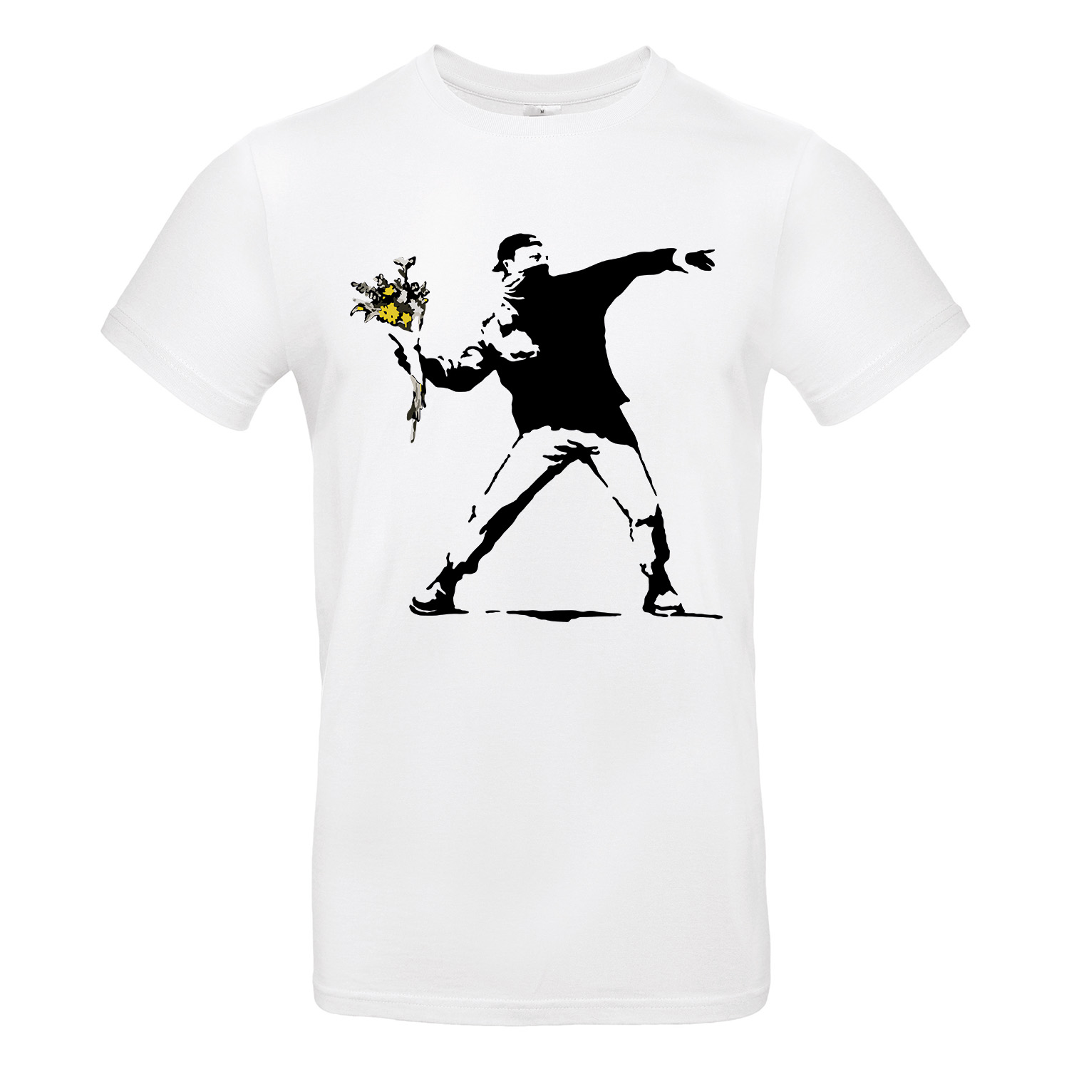 T-Shirt »Banksy Blumenwerfer «               