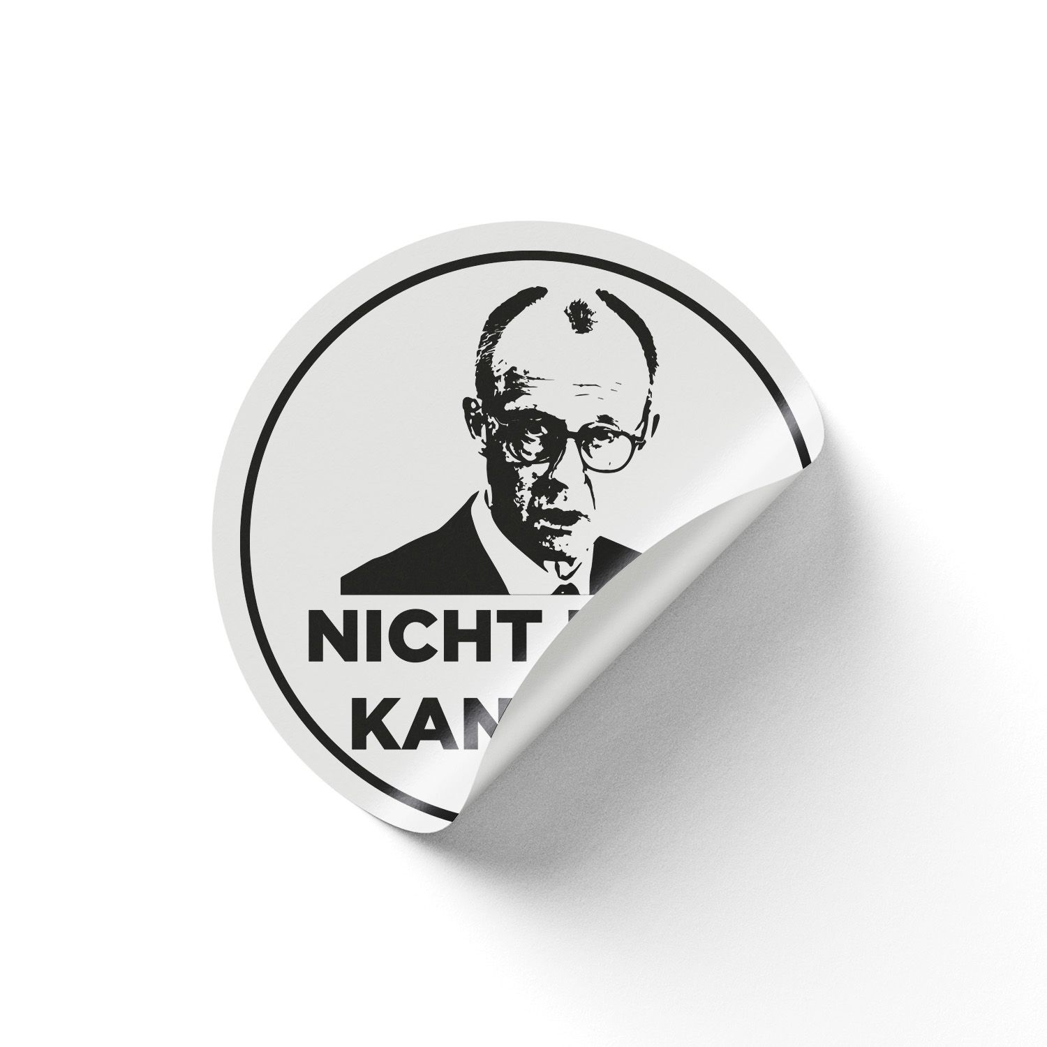 Aufkleber »Nicht mein Kanzler« (Ø 9,5 cm) 