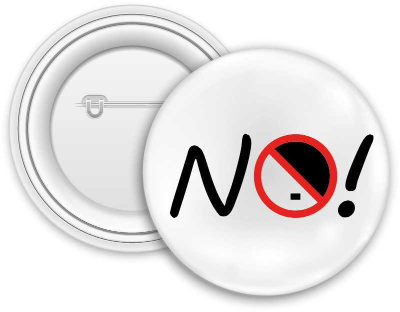 Button NO! (Ø 3,2 cm)     
