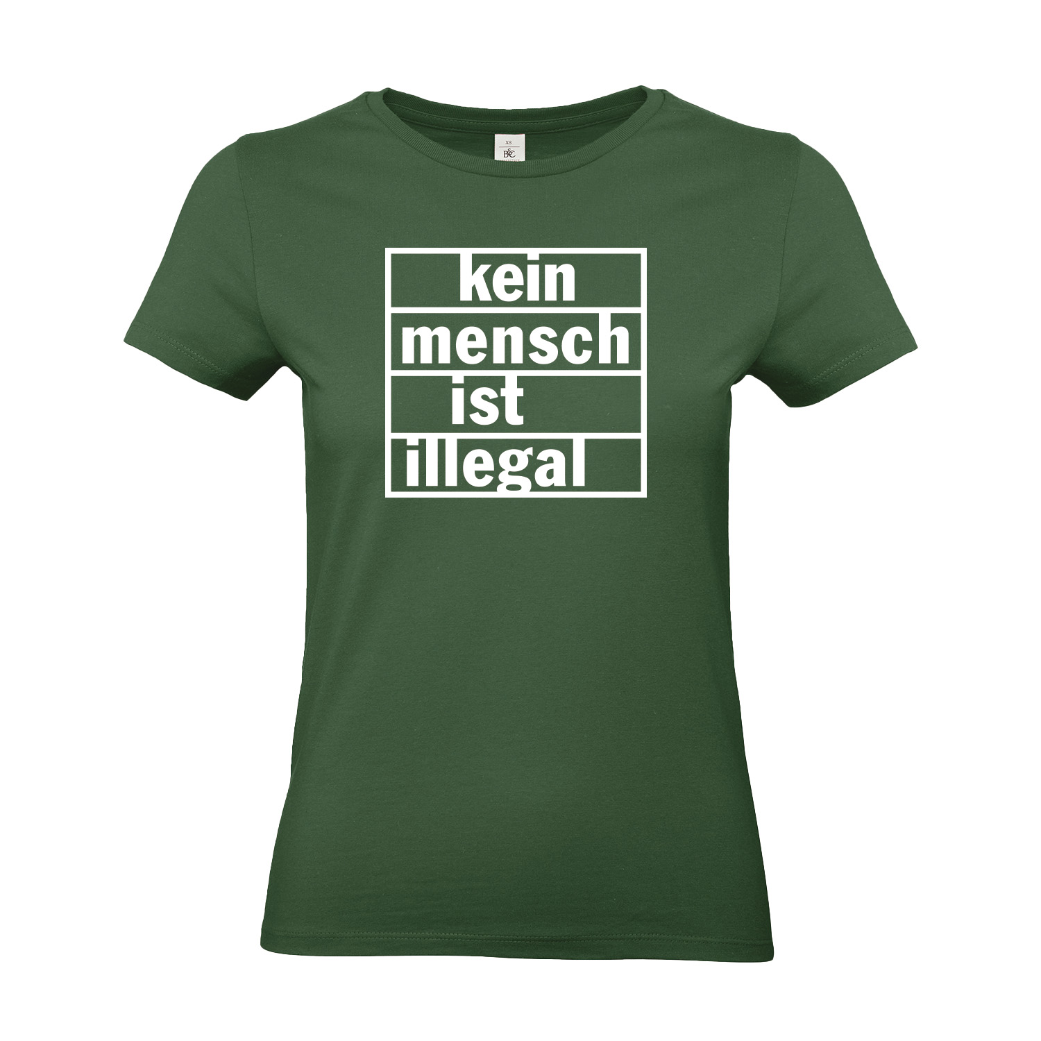 T-Shirt tailliert »Kein Mensch ist illegal«        