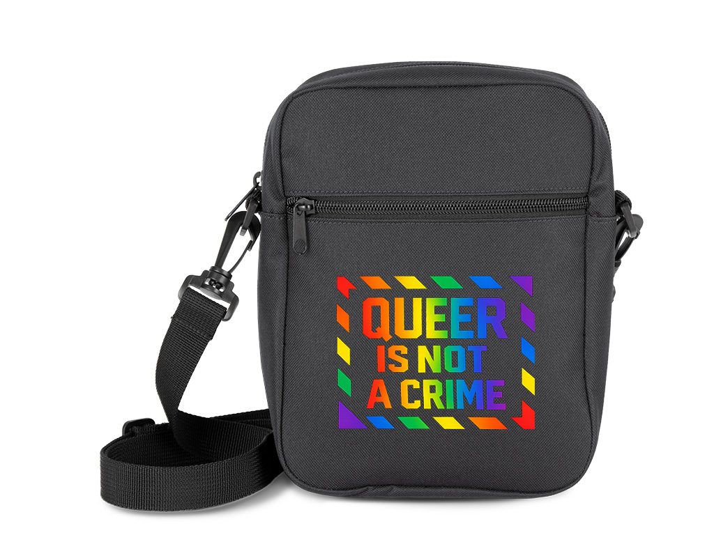 Umhängetasche »Queer is not a crime«           