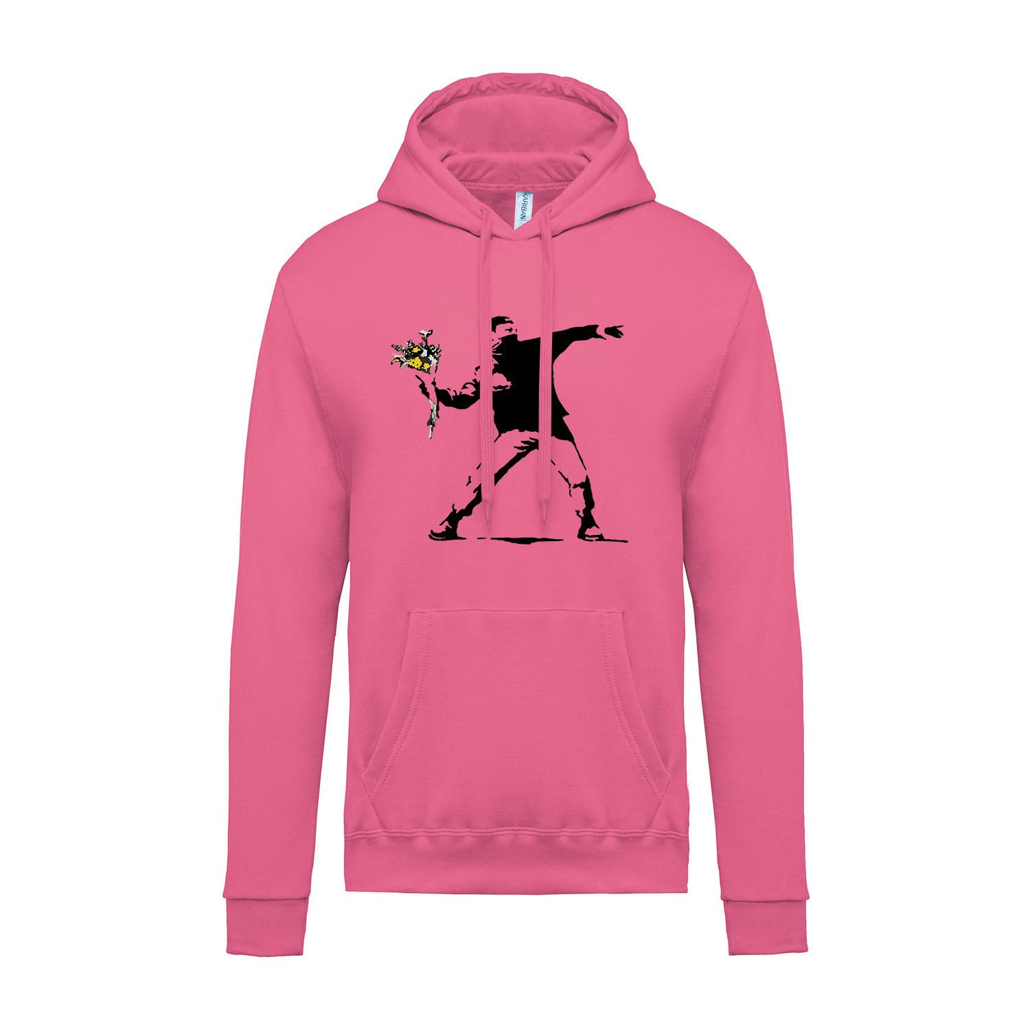 Hoodie »Banksy Blumenwerfer«          